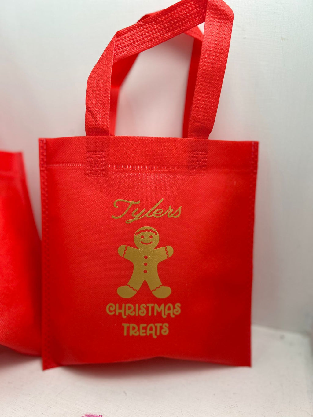 Christmas Polyester Tote Bag - Personalised Any Name