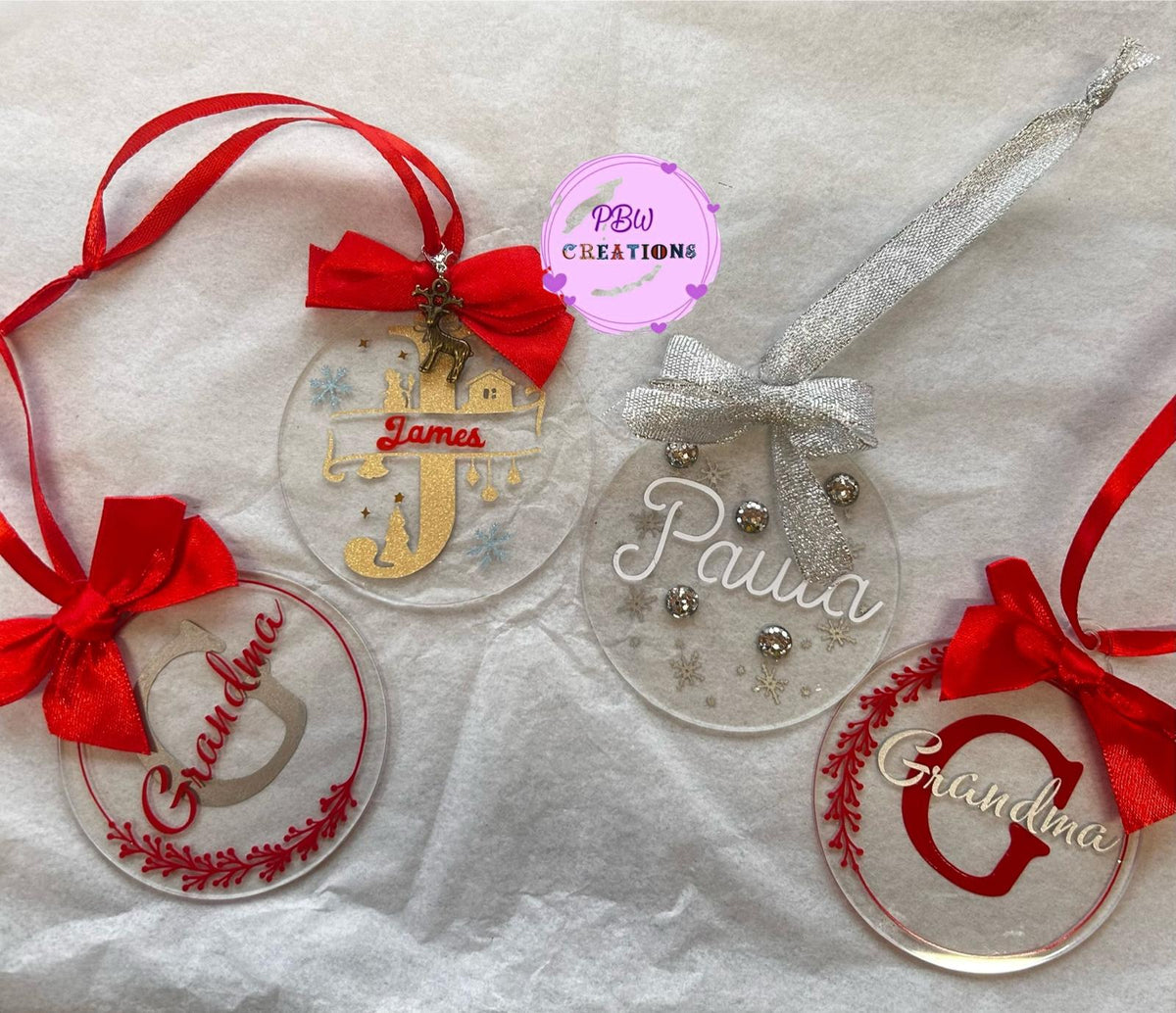 Personalised Christmas Bauble – Fully Customisable with Any Name