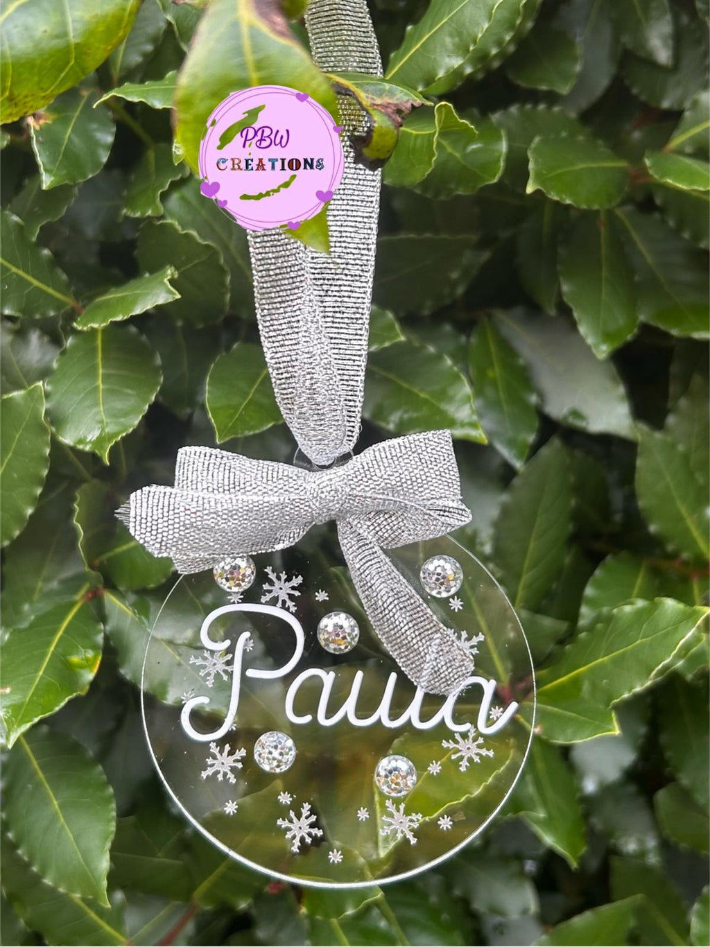 Personalised Christmas Bauble – Fully Customisable with Any Name