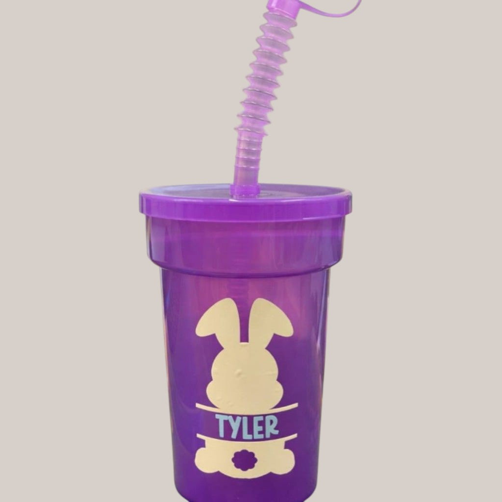 Personalised Easter Bunny Kids Tumbler Cup — Any Name