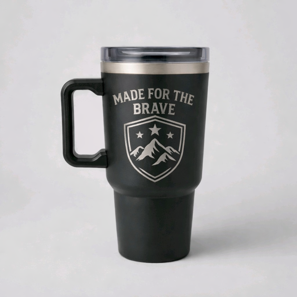 ☕ Personalised Engraved 1.2L Tumbler — Any Logo, Text or Stock Design