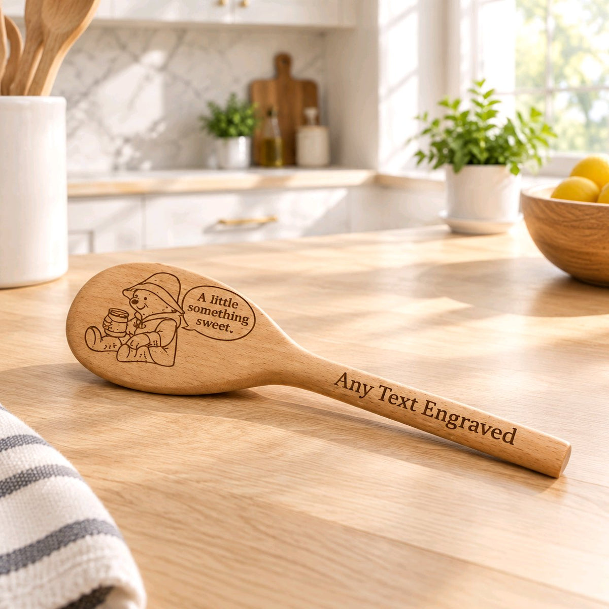 Personalised Engraved Wooden Spoon — Custom Kitchen Gift