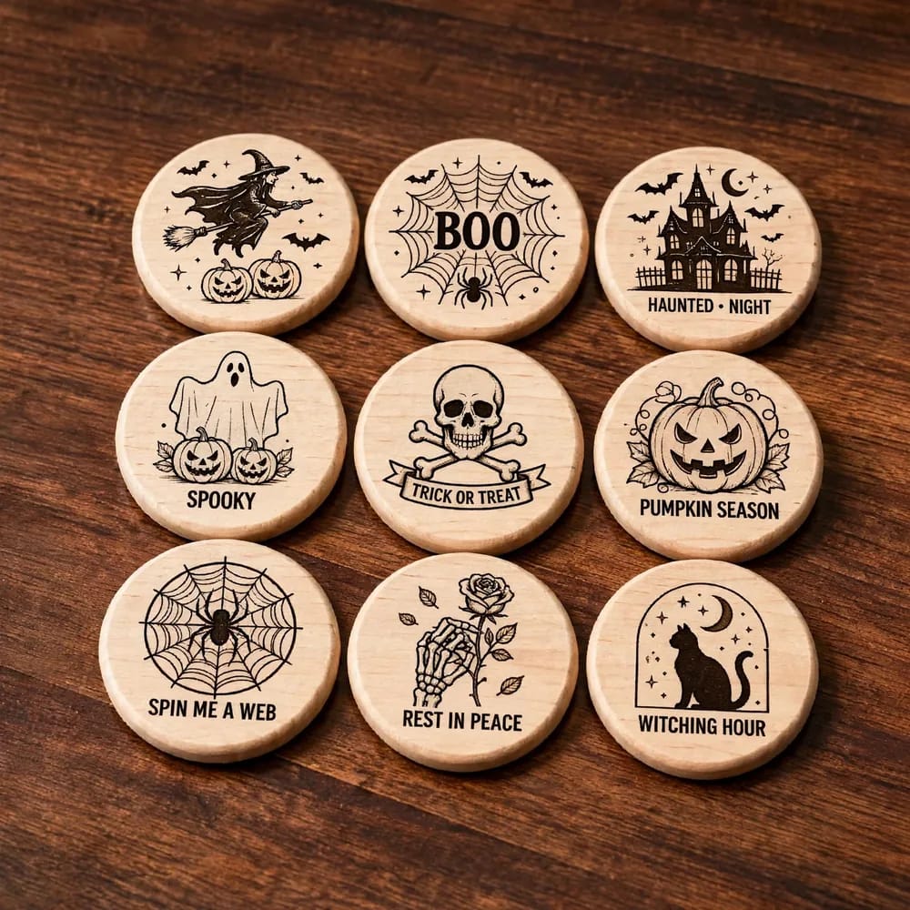 Halloween Coasters choose your design! Or Custom
