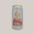 Personalised frosted glass tumbler with bamboo lid — Eco‑friendly frosted glass tumbler with bamboo lid and reusable straw, personalised with any name and short message plus a stylish figure design.