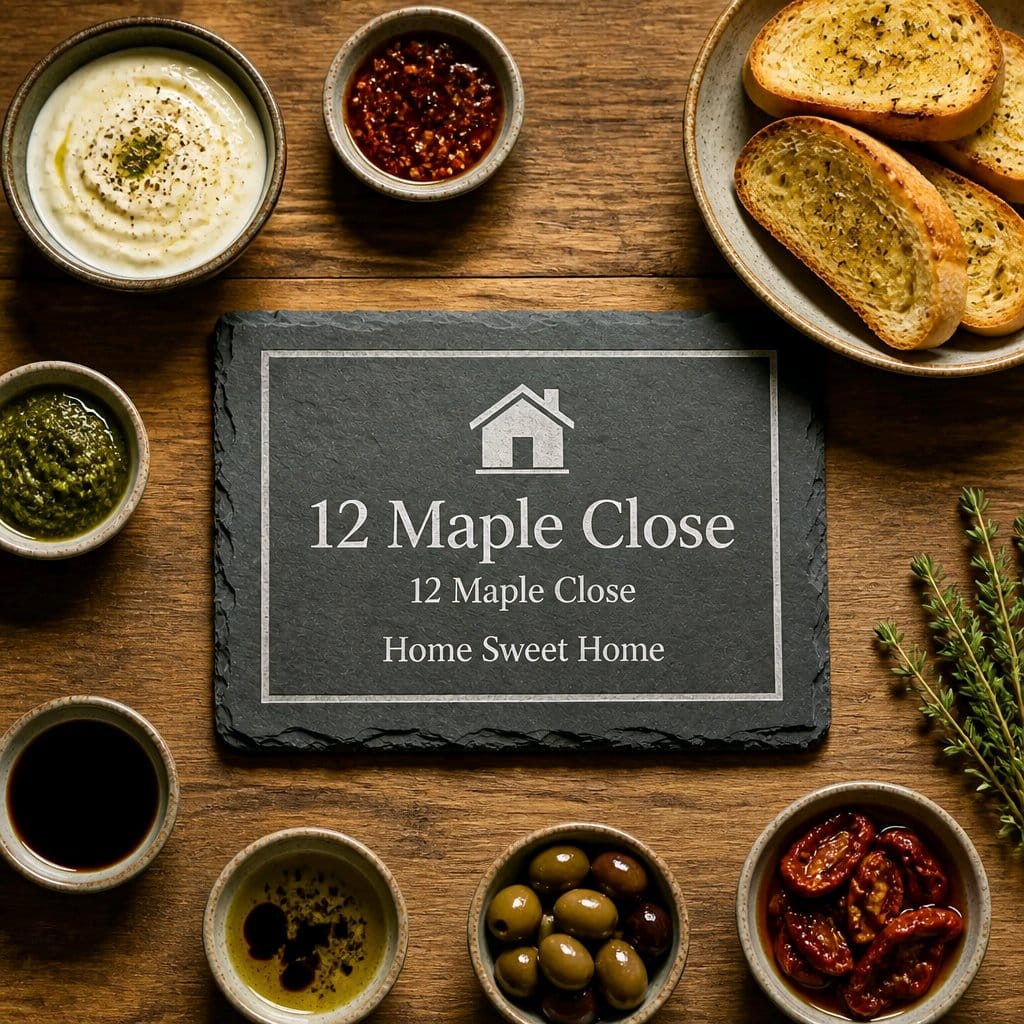 Personalised name placemat or sign — custom engraved gift — Stockport UK