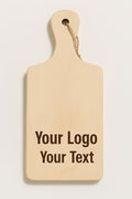 Handcrafted wooden paddle sign personalised — Small rustic paddle‑style wooden sign engraved with your chosen message for bar carts, kitchens or workspace décor.