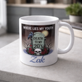 Personalised 11oz mug any text or image — Classic 11oz ceramic mug printed with any name, slogan, artwork or placeholder text.