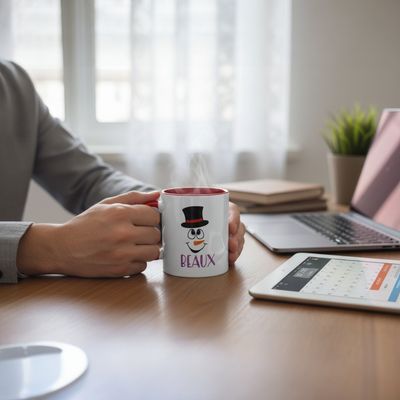 Personalised creative design mug — Custom mug ideal for slogans, artwork, names or placeholder mockup text.
