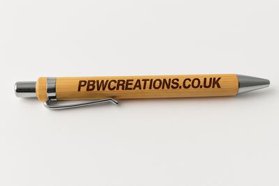 Personalised engraved pen gift — Wooden pen featuring crisp engraving, perfect for birthdays, thank‑you gifts or keepsakes.