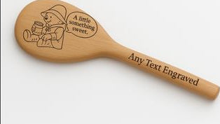 Personalised wooden spoon gift — Engraved wooden spoon made from quality wood, perfect for keepsakes or kitchen gifts.