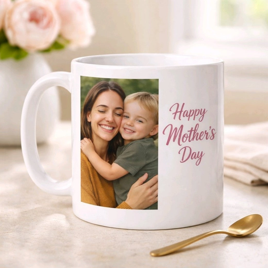 Personalised photo mug with any image — Custom 11oz mug printed with a customer‑chosen photo.