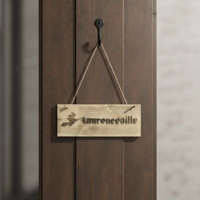 personalised wood sign with custom engraving — Custom engraved wooden plaque featuring optional logo and fully personalised text.